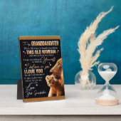 Plaque Photo À Mon Don Grandgirl De Grand-Mère, Les Amateurs De (Côté)