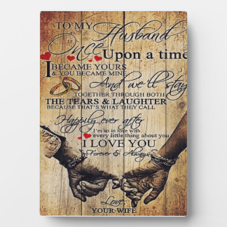 Plaque Photo À Mon Mari Design, À Mon Mari Cadeau