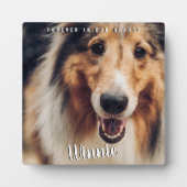 Plaque Photo À tout jamais dans nos cœurs Photo de l'animal de  (Devant)