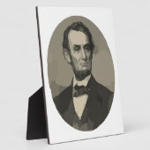 Plaque Photo abraham lincoln (Côté)