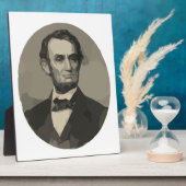 Plaque Photo abraham lincoln (Côté)