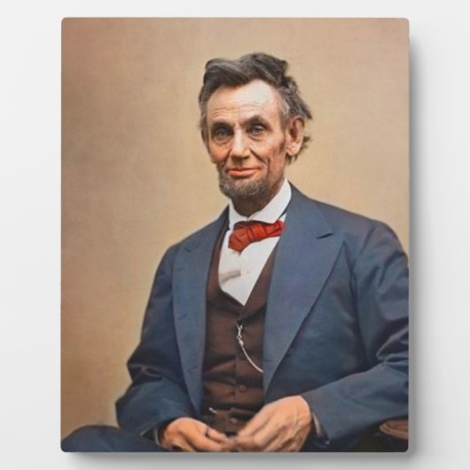 Plaque Photo Abraham Lincolon (Devant)