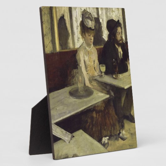Plaque Photo Absinthe Drinker ou L'Absinthe by Edgar Degas (Côté)