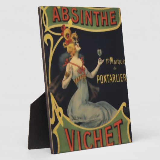 Plaque Photo Absinthe Vichet (Côté)