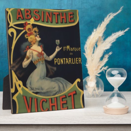 Plaque Photo Absinthe Vichet (Côté)
