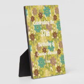 Plaque Photo Abstract Texture Silhouette Stencil Art Birthday (Côté)