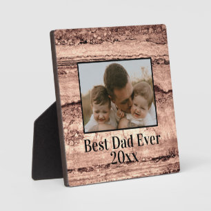 Plaque Photo Abstrait brûlé sienne marbre granit personnalisé