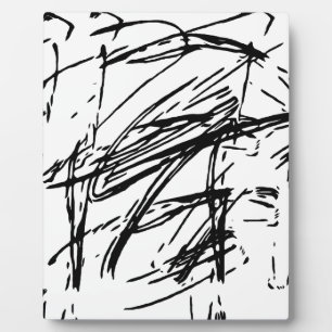 Plaque Photo Abstrait noir et blanc