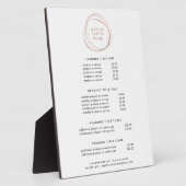 Plaque Photo Abstrait or Rose Faux | Tarifs et services (Côté)