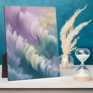 Plaque Photo Abstrait Vague Pastel Serein Art Rêveur