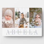 Plaque Photo Abuela | Collage photo pour petits enfants (Devant)