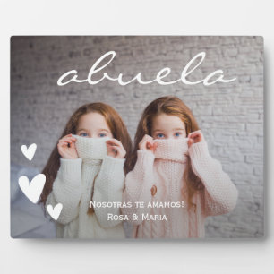 Plaque Photo Abuela Nous Vous Aimons Photo Grand Format Personn