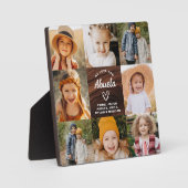 Plaque Photo Abuela We Lots Hearts Wood Photo Collage (Recto)