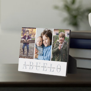 Plaque Photo Abuelo   Collage photo pour petits enfants