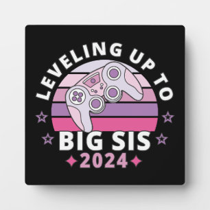 Plaque Photo  Accéder au rang de grande sœur 2024 Filles