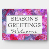 Plaque Photo Accueil de Noël Joyeuses Fêtes (Devant)