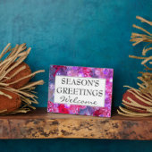 Plaque Photo Accueil de Noël Joyeuses Fêtes (Côté)