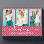 Plaque Photo Accueil Famille Chants Typographie moderne Trois p<br><div class="desc">Ce design moderne présente trois de vos photos préférées avec le texte "maison - l'histoire de qui nous sommes et une collection de toutes les choses que nous aimons" dans la typographie moderne #photo #cadeaux #cadeaux #cadeaux #cadeaux #cadeaux #giftsforher #girly #famille #maison #cadeaux #anniversaire #cadeaux #cadeaux #cadeaux #Noël #cadeaux personnalisés...</div>