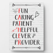 Plaque Photo Acrostique de fête des pères (Devant)