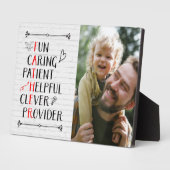 Plaque photo Acrostique fête des pères (Côté)