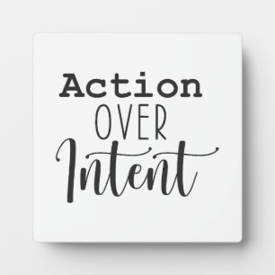 Plaque Photo Action sur l'intention - Réussite à grande échelle