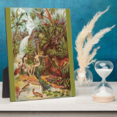 Plaque Photo Adam Et Eve Dans Le Jardin (Côté)