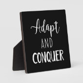 Plaque Photo Adaptation et conquête - Gymnase, Hustle, Succès (Recto)