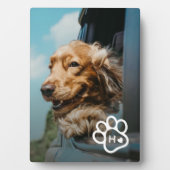 Plaque Photo Add Your Own Photo Dog Pets Monogram (Devant)