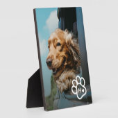 Plaque Photo Add Your Own Photo Dog Pets Monogram (Côté)