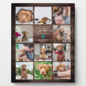 Plaque Photo Adieu le plus difficile | Collage photo de 11 phot (Devant)