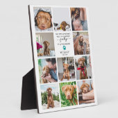 Plaque Photo Adieu le plus dur | Mémorial pour animaux de compa (Côté)