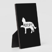 Plaque Photo Adopter le chat (Côté)