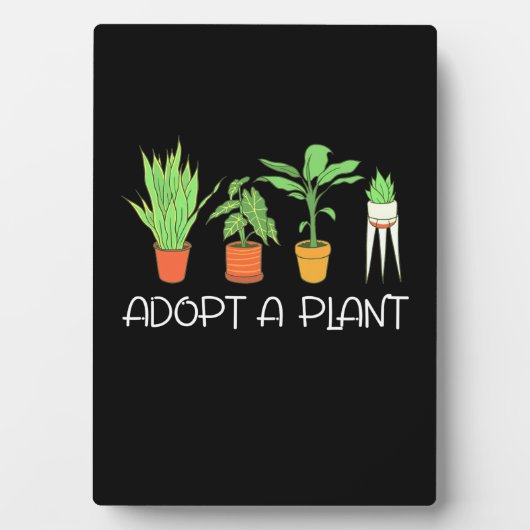 Plaque Photo Adopter Un Plante (Devant)