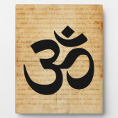 Plaque Photo Affichage du symbole Om ( Aum ) (Devant)