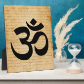 Plaque Photo Affichage du symbole Om ( Aum ) (Côté)