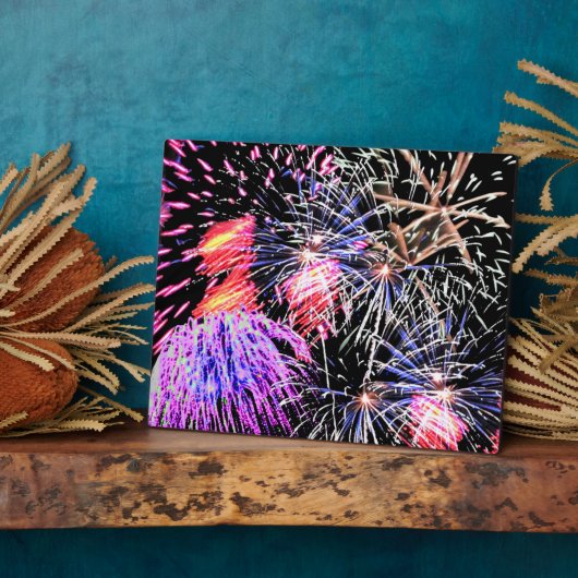 Plaque Photo Affichage Fireworks (Côté)