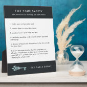 Plaque Photo Affichage immobilier / Sécurité des clients Open H (Côté)