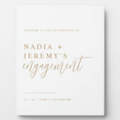 Plaque Photo Affiche de bienvenue Tabletop de la partie d'engag (Devant)