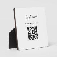 Affiche de bienvenue WIFI avec code QR