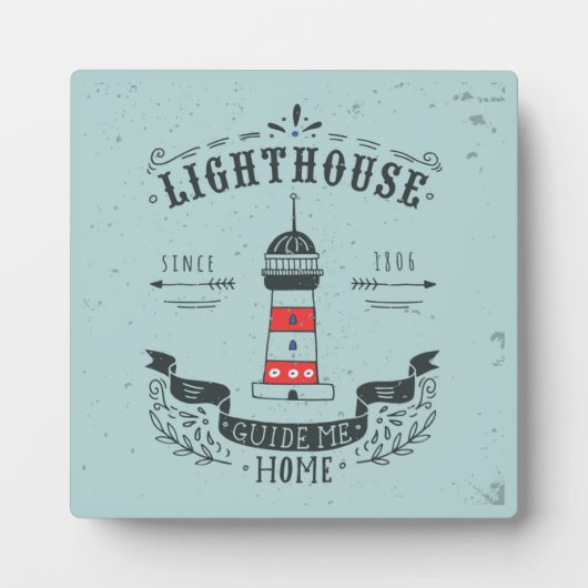 Plaque Photo Affiche de guide de phare à la maison (Devant)