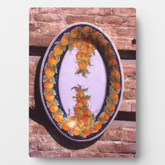Plaque Photo Affiche de plat de service en poterie (Devant)