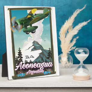 Plaque Photo Affiche de voyage Aconcagua Argentine