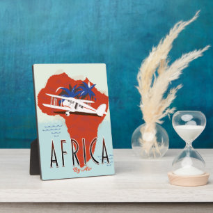 Plaque Photo Affiche de voyage Africa By Air