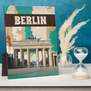 Plaque Photo Affiche de voyage vintage de Berlin