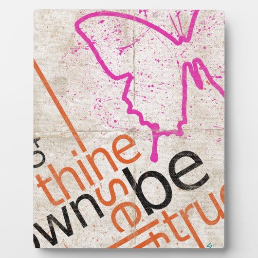 Plaque Photo Affiche motivationnelle (Devant)