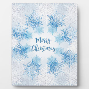 Plaque Photo AFFICHER FLAKES MOTIF Joyeux Noël