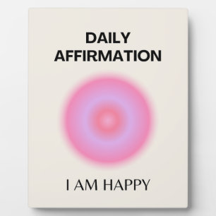 Plaque Photo Affirmation quotidienne Spirituelle Positive