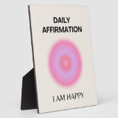 Plaque Photo Affirmation quotidienne Spirituelle Positive (Côté)