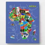 Plaque Photo Africa map (Devant)