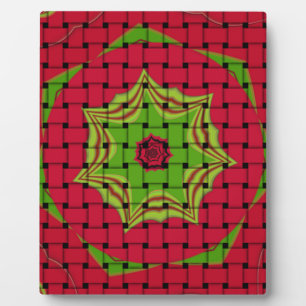 Plaque Photo African Lovely Design rouge tissé